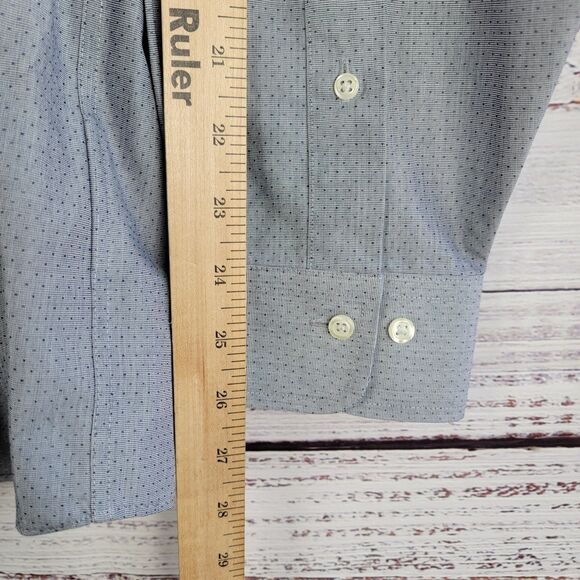 Brooks Brothers 1818 Original Polo Shirt Mens Size 17.5 - 36/37 Regular LS Gray - Picture 3 of 9